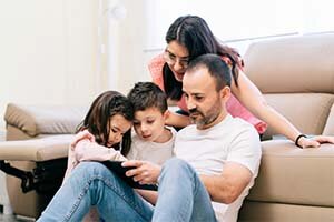 Family in home to be sold to stop foreclosure in Texas.