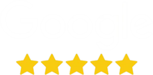 graphic of google in white and five gold stars showing US direct home buyers google reviews notice of default Sugar Land